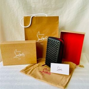 Christian Louboutin Panettone Wallet Black - never opened; new in box and bag
